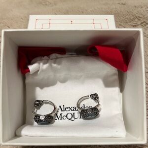 Alexander McQueen Silver Earrings